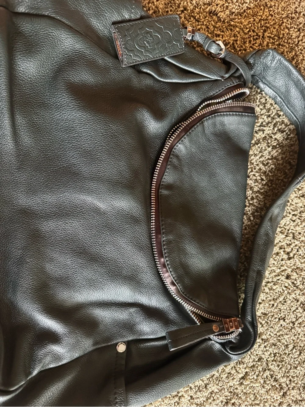 OrYany Women's Black Leather Hobo Bag - Sleek Everyday Shoulder Bag